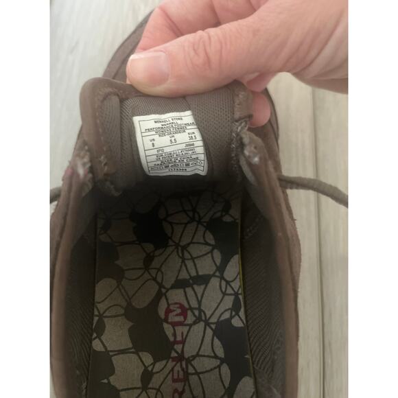 Merrell 'Mimosa' Women's 8 Lace Up Comfort Shoe Brown Suede Casual Sneaker - Picture 7 of 7